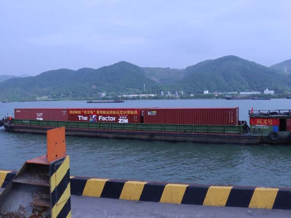 “杭叉號”海河聯(lián)運班輪成功首航，又一精品航線“金名片”